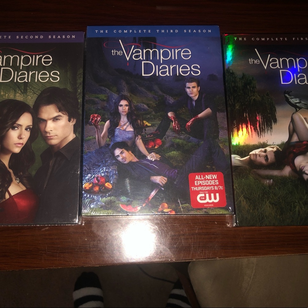 Season one two and three vampire diaries brand new un opened